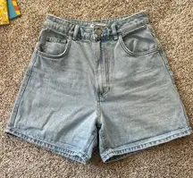 Zara High Rise Authentic Denim by TRF Mom Shorts - Size 4