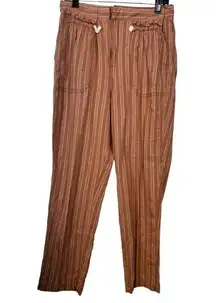 Anthropologie Seashore Burnt Orange Ankle Pant Size Med EUC #0966-OAK