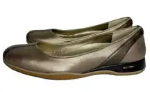 Cole Haan  Nike Air Metallic Ballet Style Flat Comfort Shoe D28867 Women’s 6.5