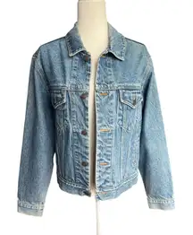 Vintage Light Medium Wash Denim Jean Jacket GAP Size Small Cotton