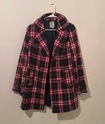 Tulle Vintage 70s Plaid Double Breasted Jacket