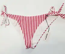 Superdown Clari Bikini Bottom in Red Stripe