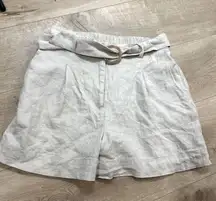 House of Harlow belted linen shorts size xs