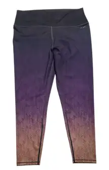 AR-33 Purple and Brown Gradient Leggings-EUC