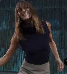 ZARA Sweater Vest Turtleneck