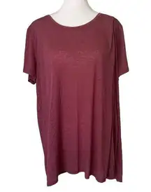 Lululemon Back to Me maroon short-sleeve t-shirt