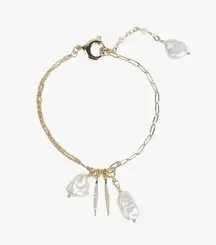 NWT Carolee River Charm Cluster Bracelet