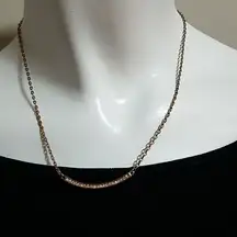 2xHP! Stunning Michael Kors Rose Gold Necklace