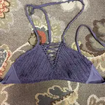 Knit bikini top