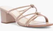 New! Schutz‎ Princey Leather
Knotted Sandal in Beige Block Heel Sz 10.5 $140