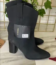 Forever 21 Black Heeled Boots