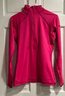 Nike Pro Dri-Fit 1/2 Zip in Hot Pink
