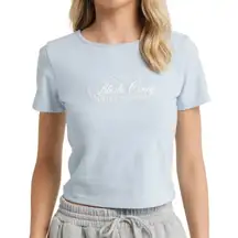 Ballet Academy Organic Cotton Graphic Baby Tee Medium BLUE CONEY ISLAND PICNIC