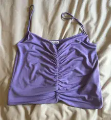 2000s y2k going out top tank lilac lavender crop