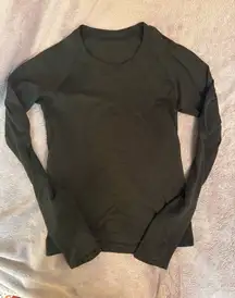 Black Athletic Long sleeve Top