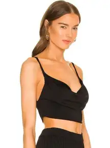 x revolve Alessa Top in Black Metallic