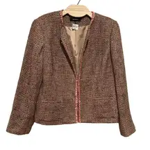 Jones Wear BLAZER JACKET  CHANEL-STYLE CROP TWEED 16