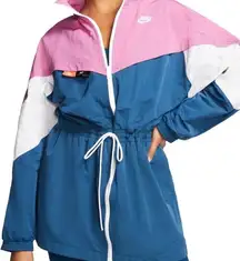 Nike Sportswear Icon Clash Track Jacket Windbreaker Pink Blue Women’s Size Large