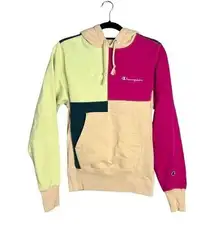 Champion Reverse Weave Colorblock Hoodie Sweatshirt Women's XS