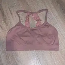 Maurices pink lace racerback woman’s medium casual bra 