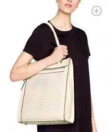 Kate Spade Rare Perri Lane Bubbles Lynne Perforated Leather Tote Bag