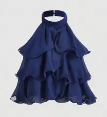 Blue Ruffled Halter Shien 
