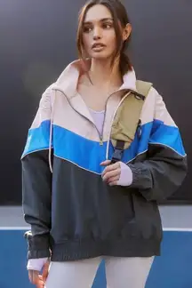 NWT FreePeople Movement Walk The Line Colorblock Pullover Size S. B12