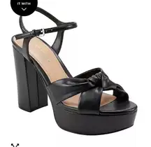 Marc Fisher Women’s Deren High Block Heel Platform Sandals  