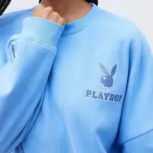 Playboy by Pacsun Blue Crewneck Sweatshirt