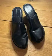 Born black mule clog 8