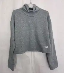 New balance, mock turtleneck, gray sweatshirt, size large