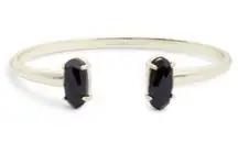 Kendra Scott  Edie Cuff Bracelet Black Onyx and Gold