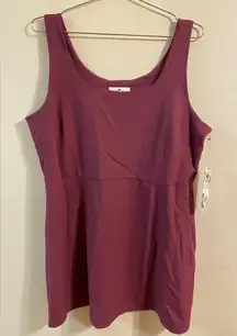New NWT Alder x Roots Mauve Sleeveless Midi Dress in Plum Purple Size XL $95