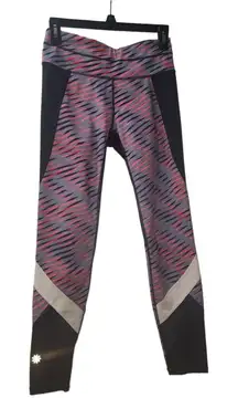 Athleta Contender‎ Tights Athletic Running Workout Leggings Black Red S