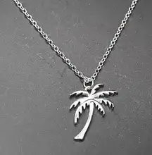 Silver Palm Tree Necklace