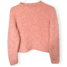 Aerie Boucle Textured Cropped Mock Neck Sweater