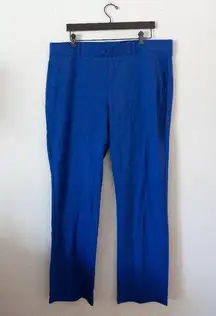 Betabrand Straight Leg Pants Petite in Royal Blue