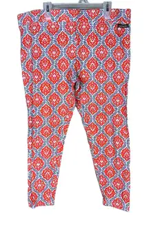 Matilda Jane Red Floral Brilliant Daydream Big‎ Heart Leggings Pants  Large