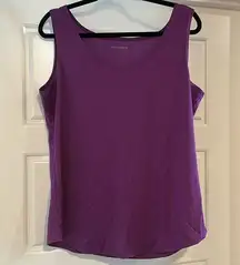 Women’s size large purple tank top blouse