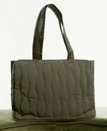 Zara gingham lined quilted shopper (New with tag)