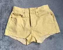 Levi's 501 rare Yellow lemon tan Denim Shorts
