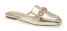 Lilly Pulitzer gold Andi mules shoes sandals 9.5 bamboo detail