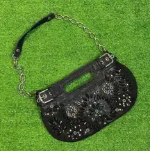 Vintage Y2K Rafe New‎ York Shoulder Purse Gems Glam Shimmer Chain Strap