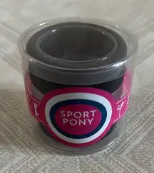 L. Erickson Sport Pony Black Hair Ties - Set of 5