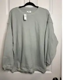 Aerie Oversized Waffle Knit Sweater Women's Size S