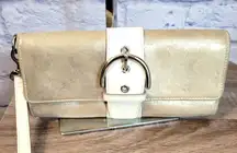 Coach Gold Leather  Pouch