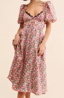 For Love & Lemons Isadora Midi Dress – Size S (NWT)