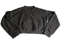 Missguided Cropped‎ Grey Sweatshirt Women’s Size 4