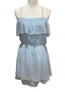 Divided H&M Off the Shoulder Dress Light Blue Size 8