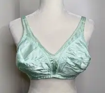 Vintage Mint Green Bra Size 42C No padding or underwire